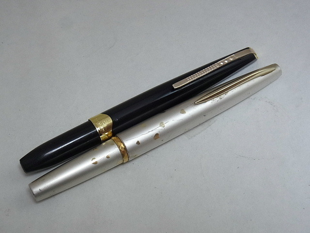 文房具 プラチナ万年筆 18K刻印 ペン先 万年筆 2本セット Sailor platinum