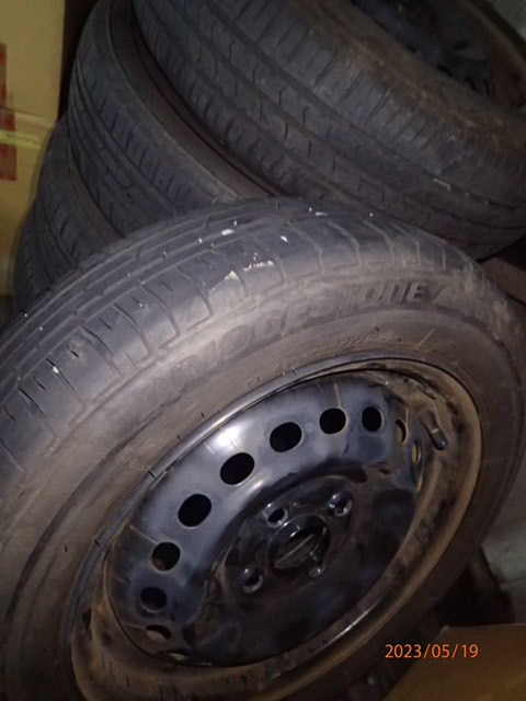 ホンダ N-BOX JF3 14x4.5J 155/65R14 純正 スチール 4本