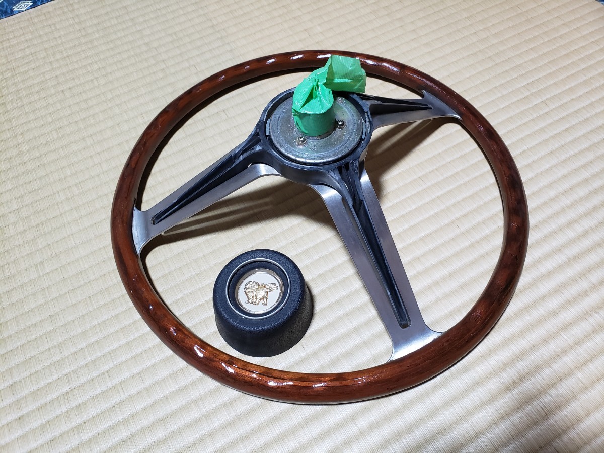 いすゞ 117クーペ ハンドメイド 木製 純正ステアリング いすゞ自動車 