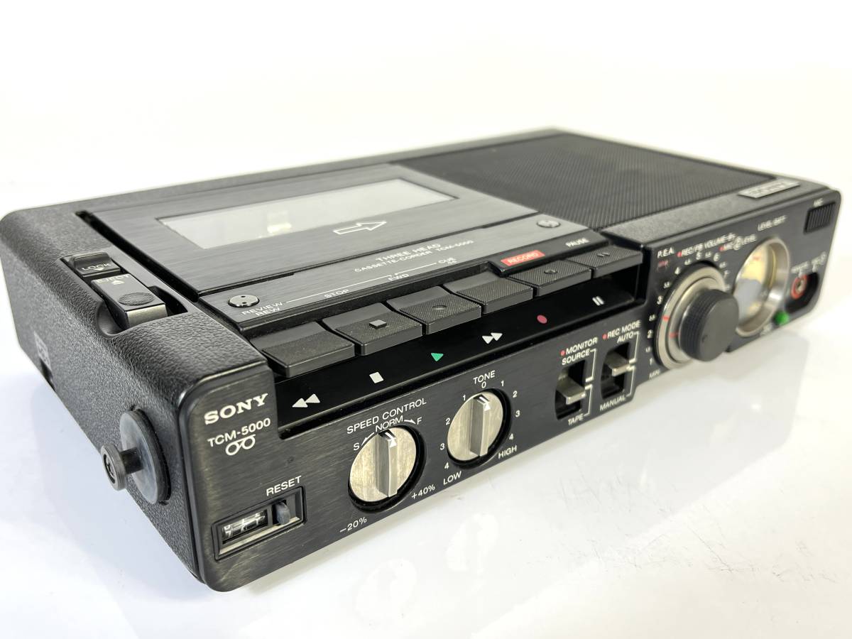SONY ソニー カセットレコーダー TCM-5000 カセットデンスケ モノラル