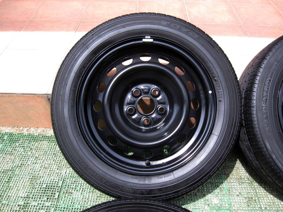 185/60/R15 厳つい トヨタ純正ホイール