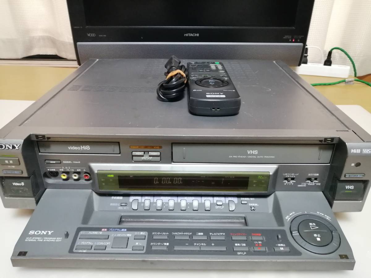 整備済Hi8 VHS ダブルデッキ 8mm ビデオデッキ WV-TW1 SONY Hi8 VHS