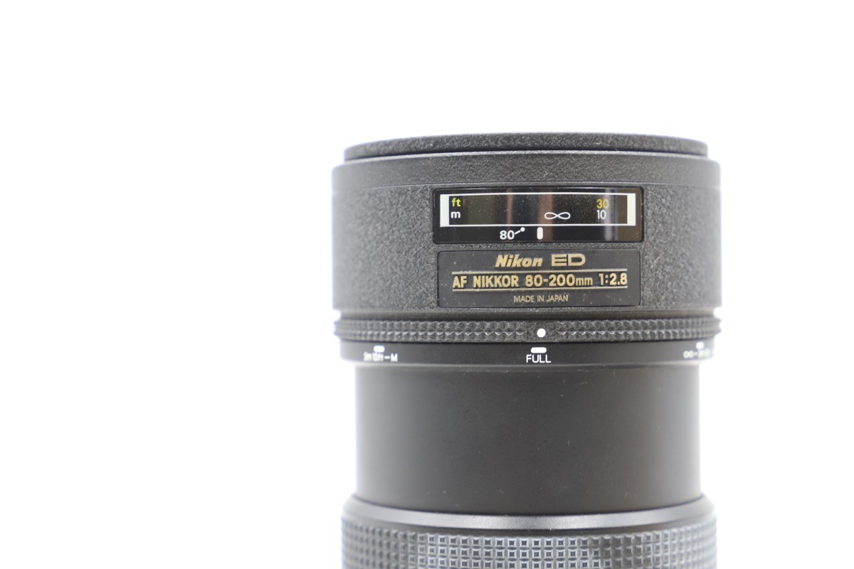 Nikon ED AF NIKKOR 80-200mm 1:2.8 カメラレンズ フード付 望遠レンズ
