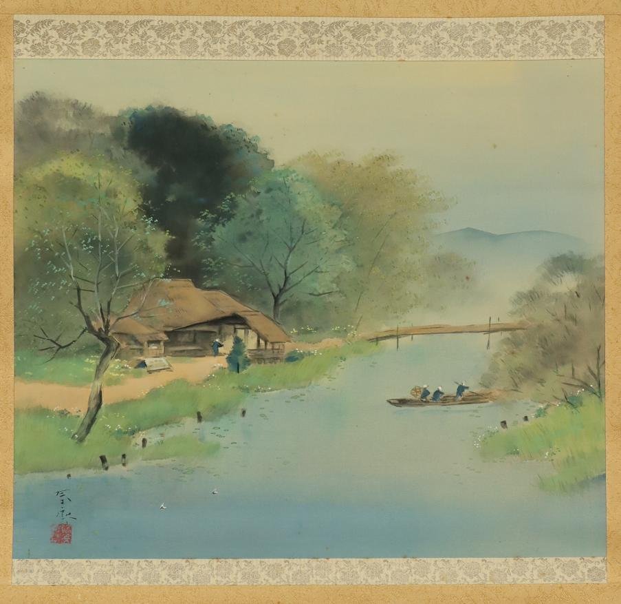 丸山妙子 油彩画油絵SMサイズ1986 ボタン価格交渉可❗️