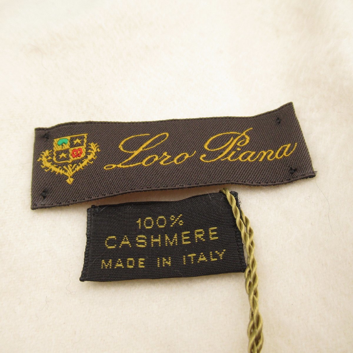 ロロピアーナ カシミヤ100% ダブルフェイス 旧ロゴ フォレスティエール