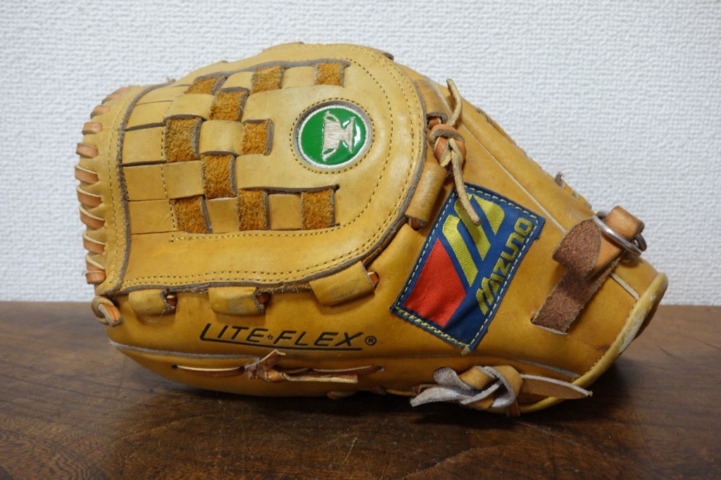 MIZUNO ミズノ 美津濃 2GS 3200 グラブ 緑カップ 左投げ用◆未使用 ソフトボール グローブ 野球用品 レトロ当時物