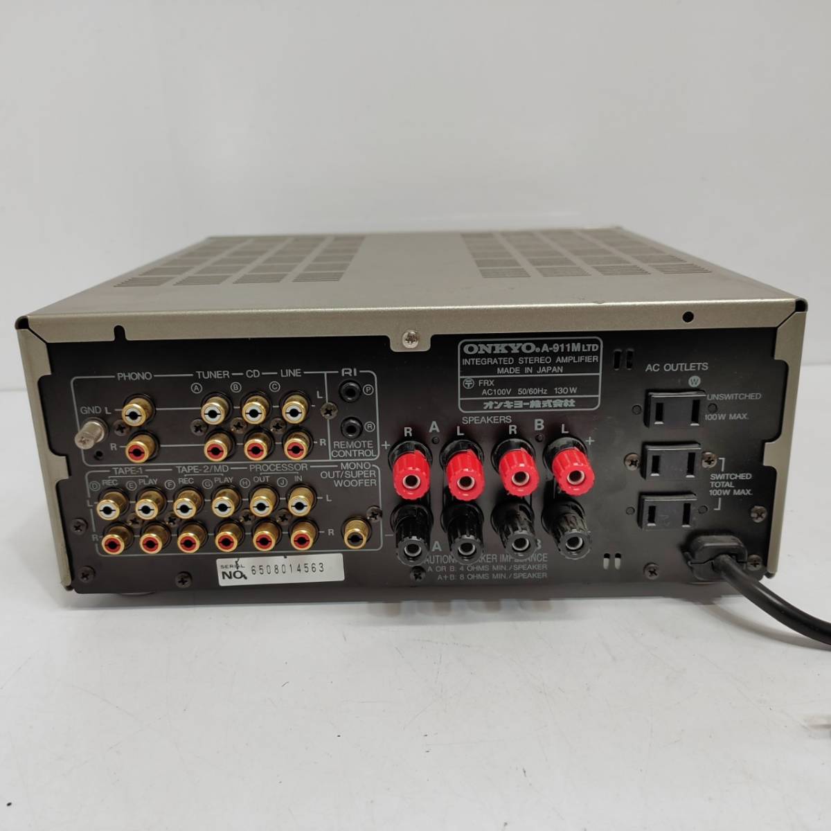 整備済 程度良 ONKYOオンキョー INTEC275アンプ A-911M取説付 公式ストア