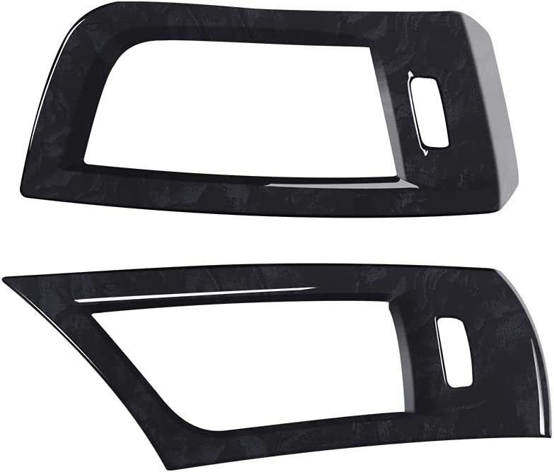 【送料込】（オリジナルカー黒のテクスチャ）　トヨタ アルファード ヴェルファイア 30系 フロントエアコンカバー＆エアコ_1