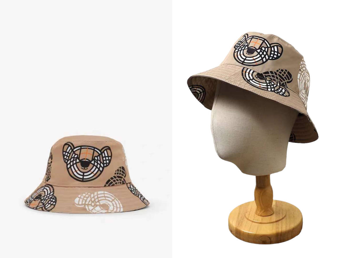 BURBERRY バーバリー Thomas Bear バケットハット帽子 男女兼用/親子で