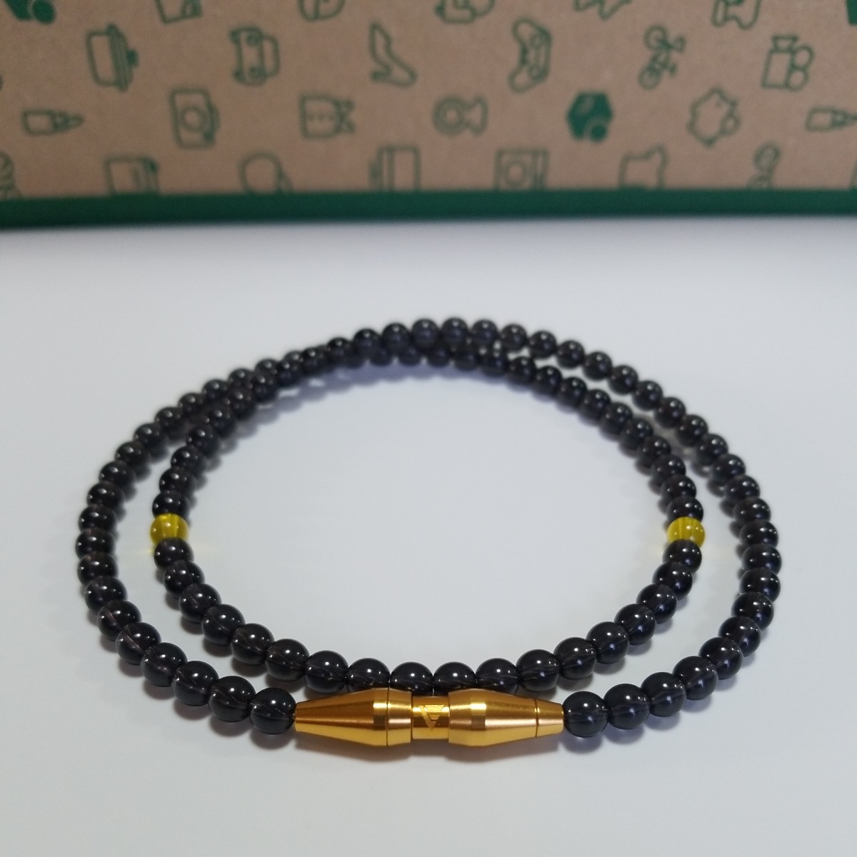 phiten RAKUWAネック クリスタルタッチ50cm ゴールド×ブラック 未使用