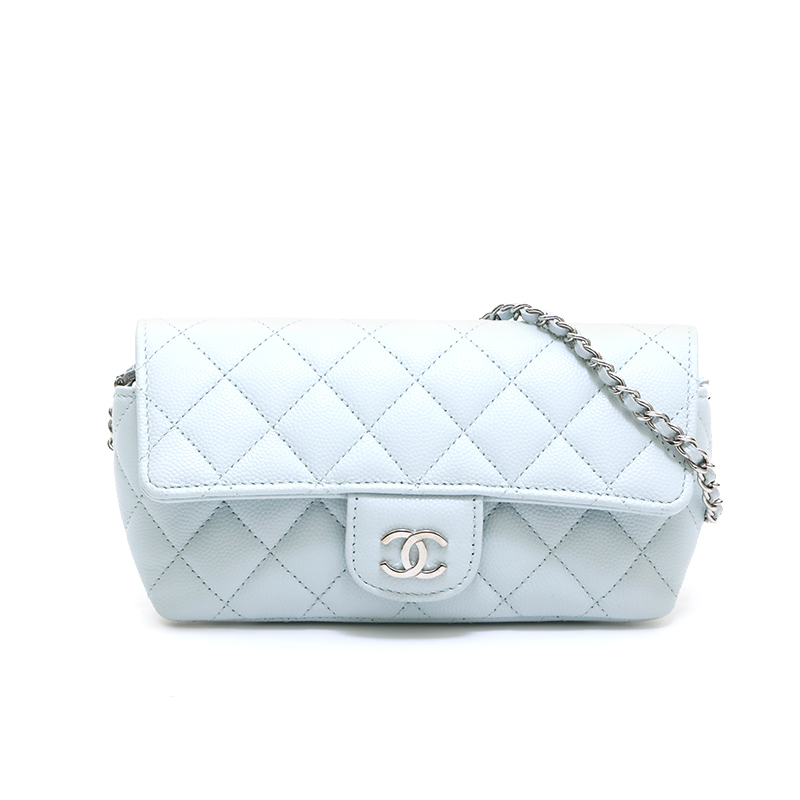 シャネル CHANEL ショルダーバッグ キャビアスキン マトラッセ グラス