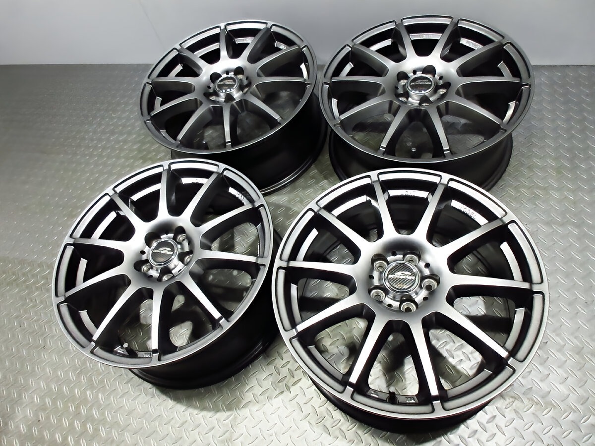 美品 A-TECH シュナイダー スタッグ 17インチ 7J+48 PCD100-5穴 CT 86 