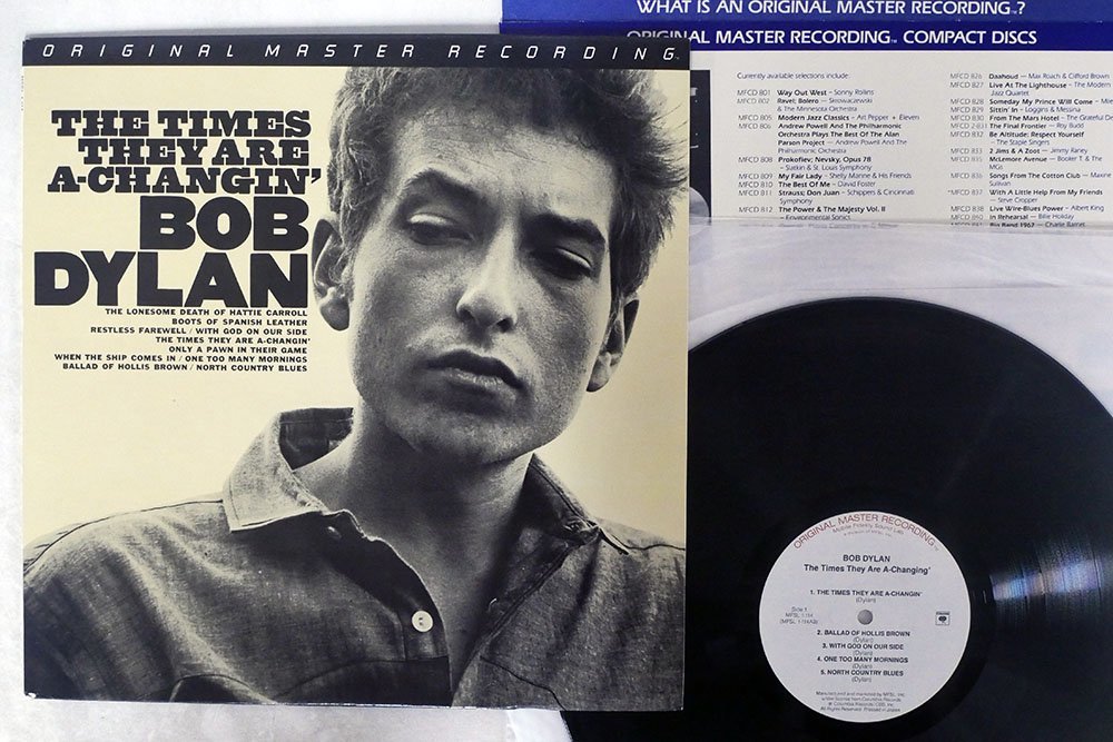 ボブ・ディラン/THE TIMES THEY ARE A CHANGIN/MOBILE FIDELITY SOUND LAB MFSL1114