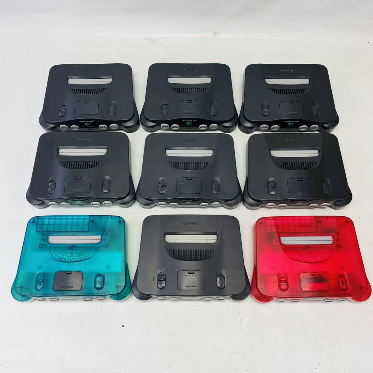 ☆大量・1円~ NINTENDO 64 本体 まとめて 9台 セット ニンテンドー ニンテンドウ ロクヨン 任天堂 N64 ターミネーターパック ジャンク ③