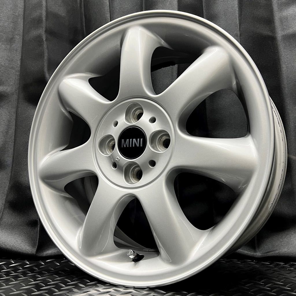 MINI純正 16インチアルミ 4本 №B230525-B4 6.5J +48 4H 100/ミニ R50 R52 R53 R55 R56 ...