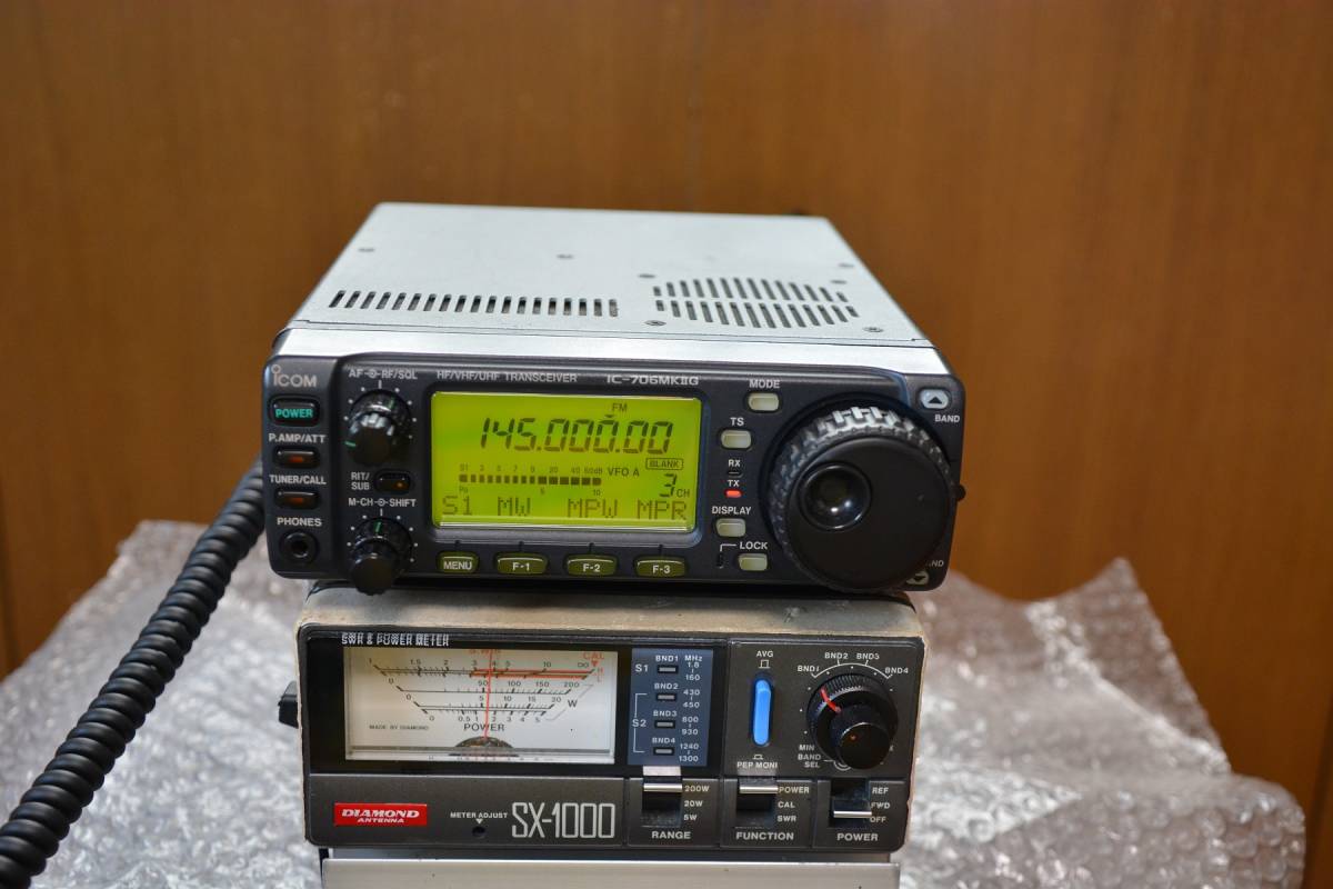 ICOM IC-706MKⅡGM 100W改造 HF/50MHz/144MHz/430MHz ALL MODE 