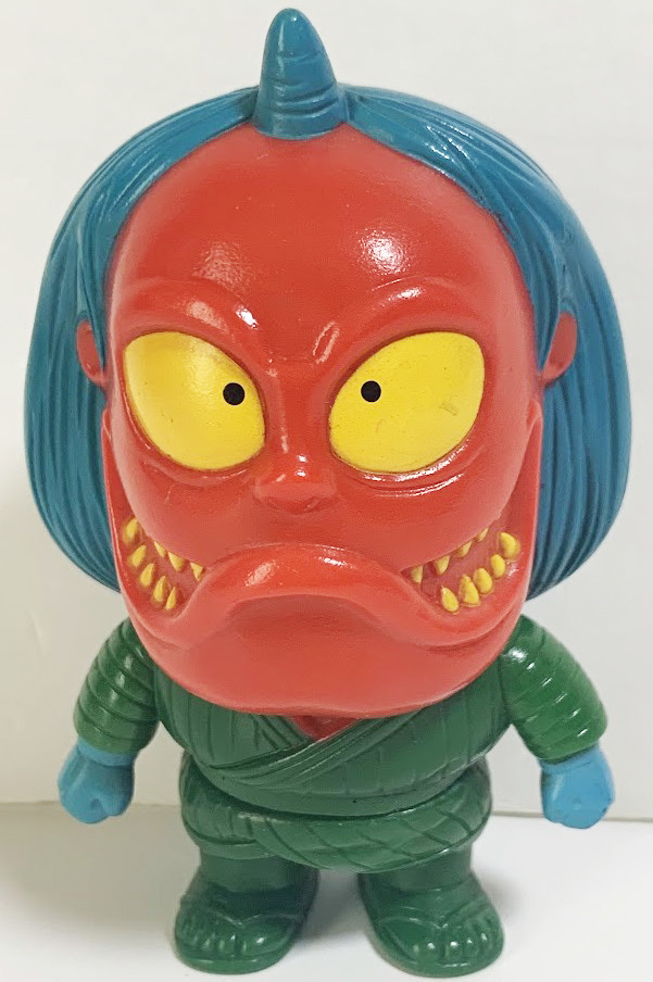当時物 1986年 バンダイ ゲゲゲの鬼太郎 朱の盆 妖怪ソフビ 12cm 日本 