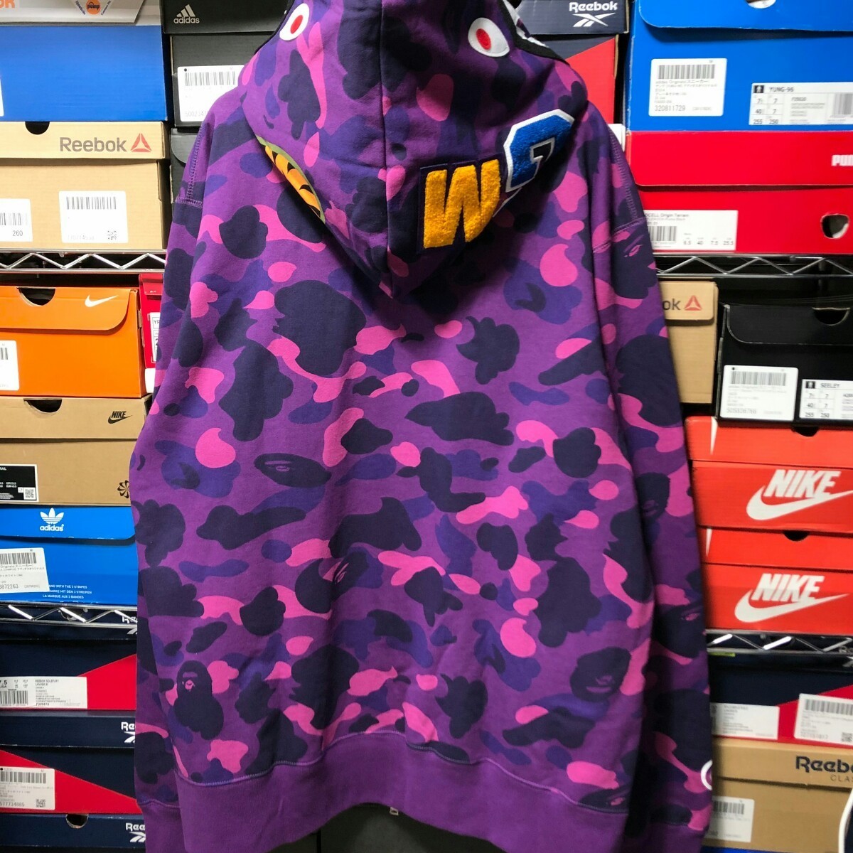 XL【極美品】A BATHING APEBAPE COLOR CAMO SHARK FULL ZIP HOODIE ア 
