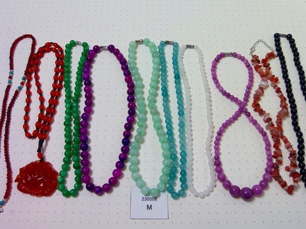 Na1■天然石 ネックレス ペンダント 10本セット★レディースアクセサリー まとめ売り おまとめて大量 色石 カラーストーン 女性@@230506M