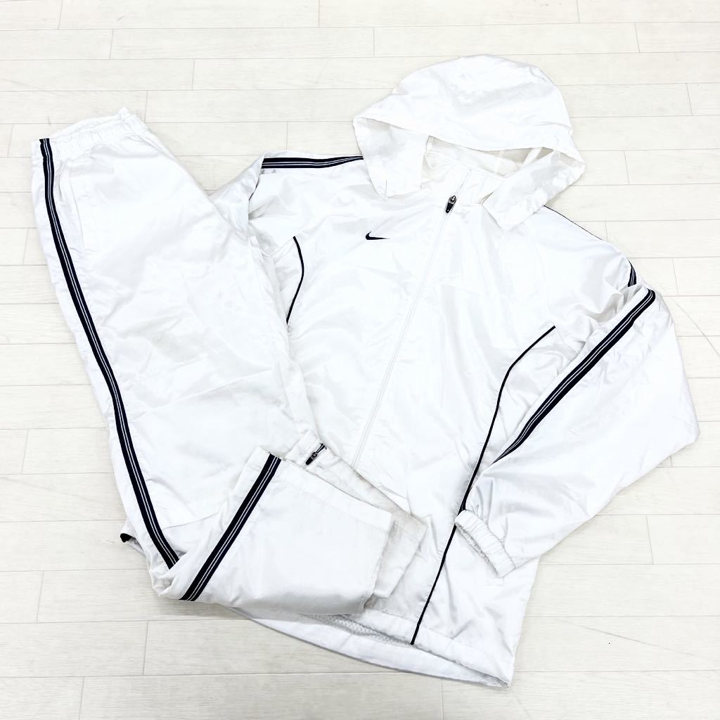 【新作登場，品質保証】 1023 NIKE ナイキ セットアップ 上下 スポーツ ウェア ウィンドブレーカー ジャケット パンツ カジュアル ホワイト メンズM(ナイキ)｜売買されたオークション情報、yahooの商品情報をアーカイブ ジャージ