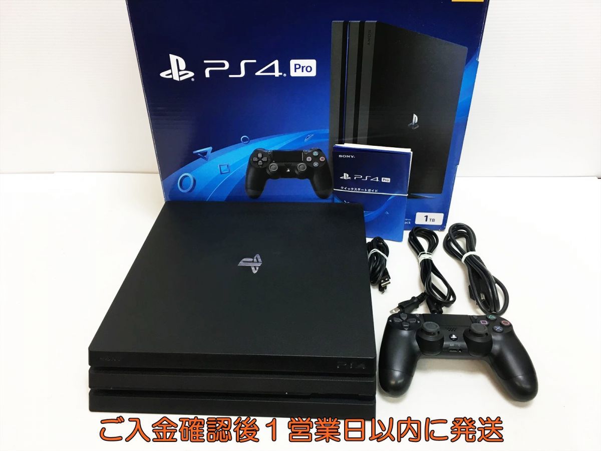 Pro PS4 本体 ◇ ソニー 本体⁄コントローラー⁄ケーブル 【1円】PS4 Pro
