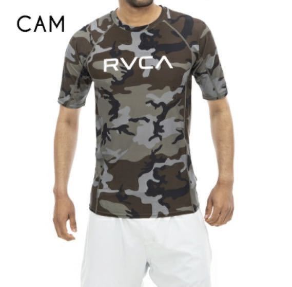 RVCA メンズ BIG RVCA ラッシュガード　迷彩M