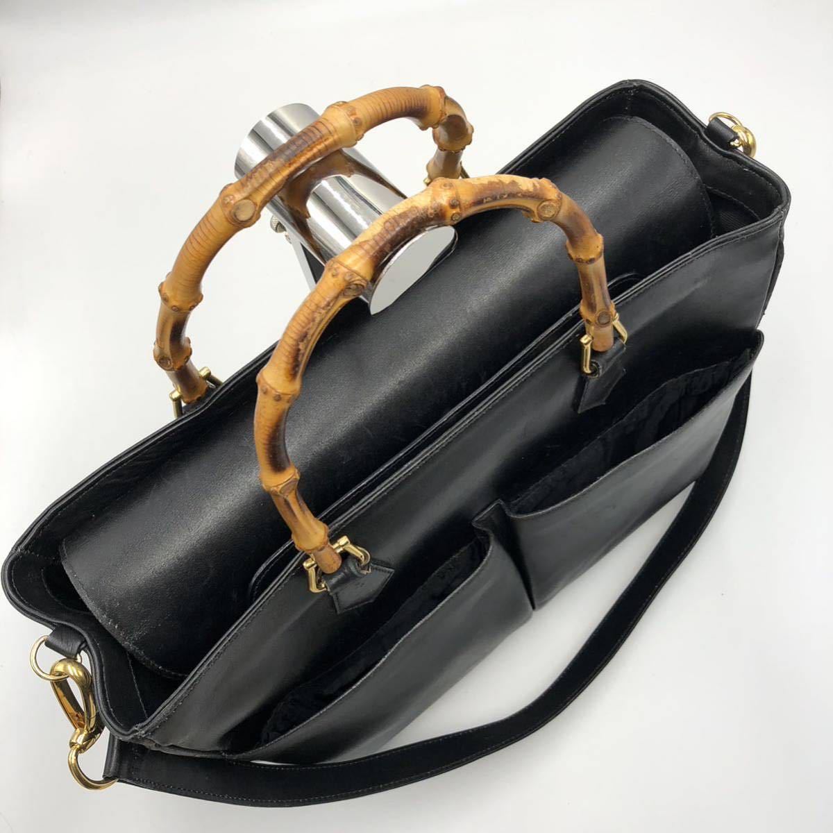 1円 【美品】グッチ GUCCIビジネスバッグ 2way トートバッグ メンズ 