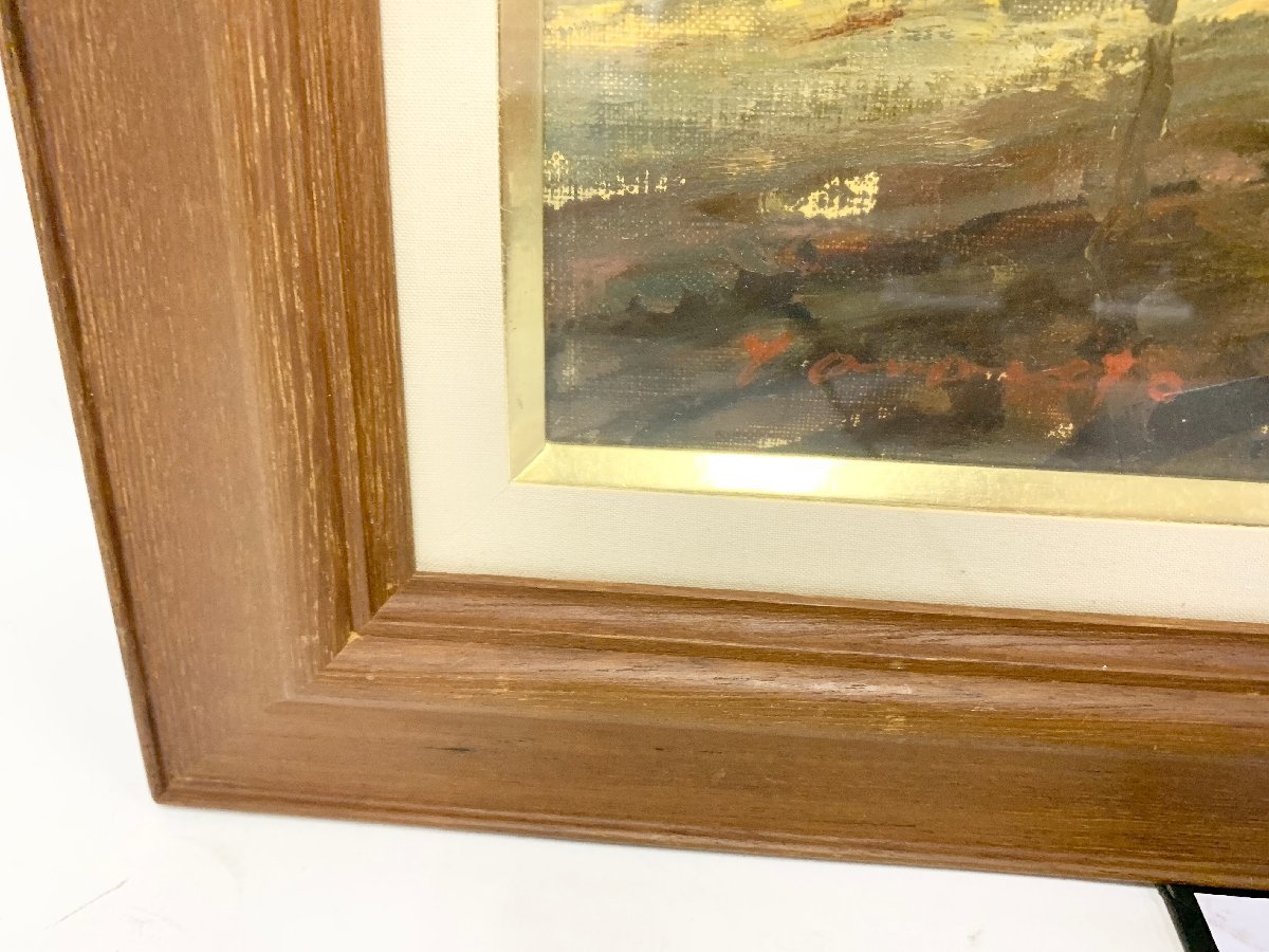 山本巌 「湘南夕景」 油彩 絵 絵画 風景画 美術品 F8号(自然、風景画