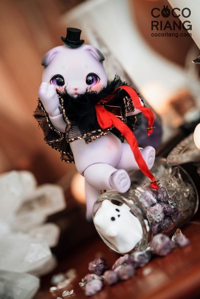 ◆ 塗装あり Halloween Moco（たれ耳）◆（アイ：星空工房）付き ◆ cocoriang risubaco ◆ 新品未開封品 ◆