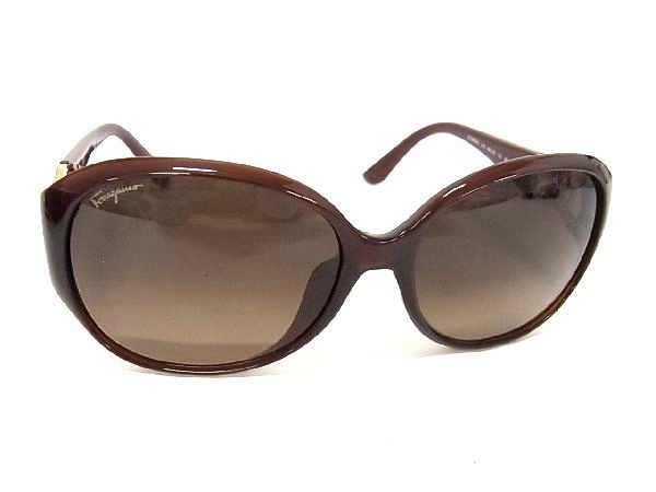 1円 □極美品□ Salvatore Ferragamo フェラガモ SF896SRA 210 ダブル 
