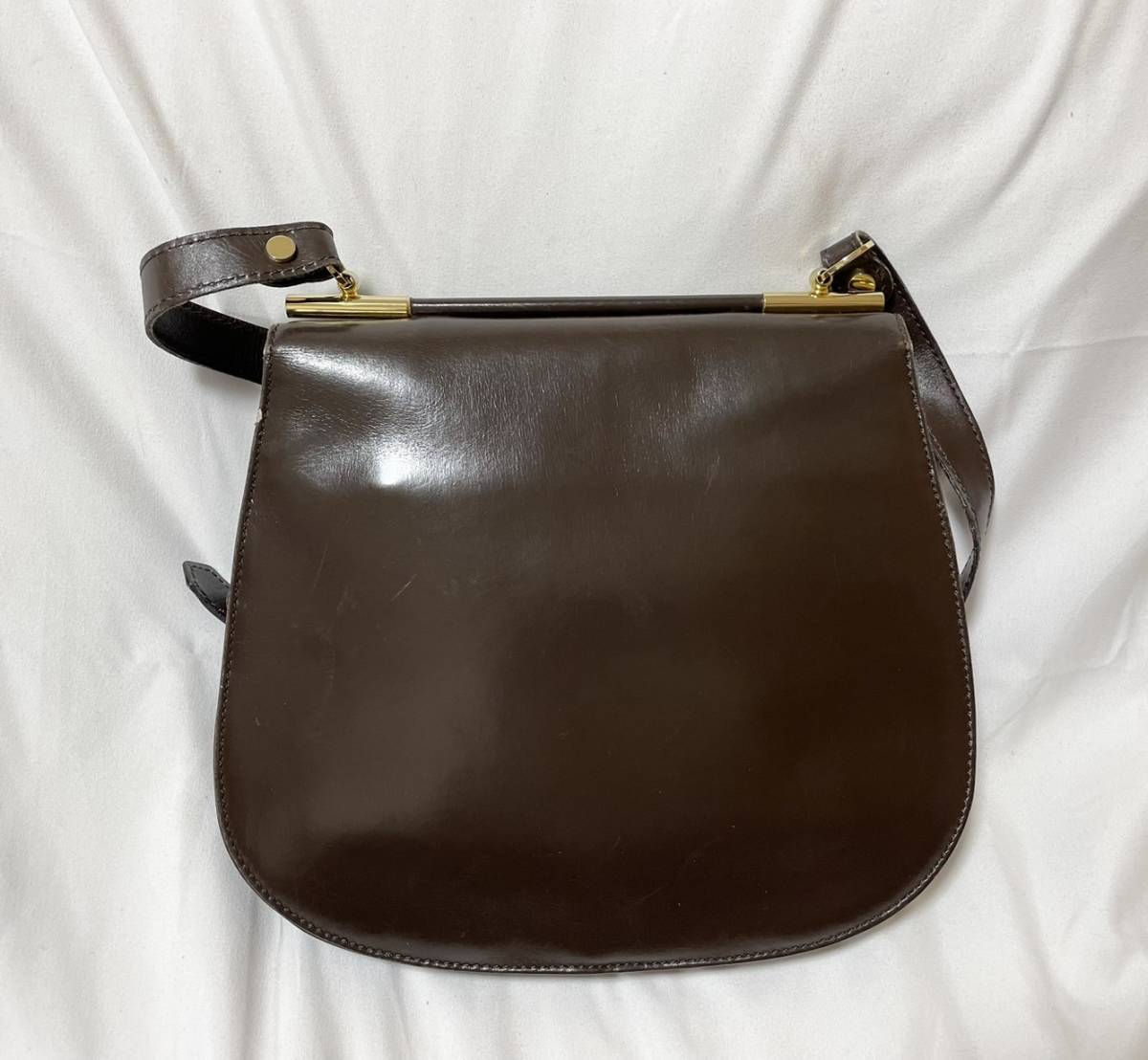 ロエベ LOEWE アナグラム レザー 型押しロゴ 2WAY ショルダーバッグ