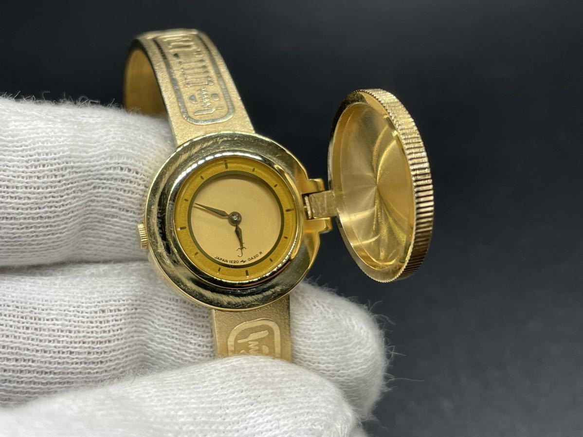 2868】SEIKO セイコー 黄金のネフェルティティ 1E20-0A20 ゴールド文字 