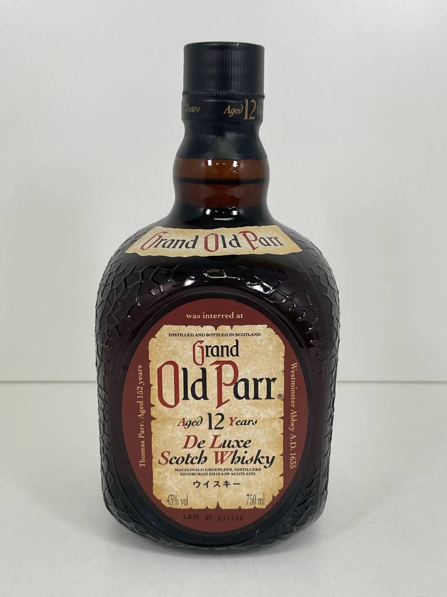 F0505-310 9759【1円スタート】 グランド オールドパー　Grand Old Parr　12年　スコッチウイスキー　750ml　43%　未開栓　古酒_1
