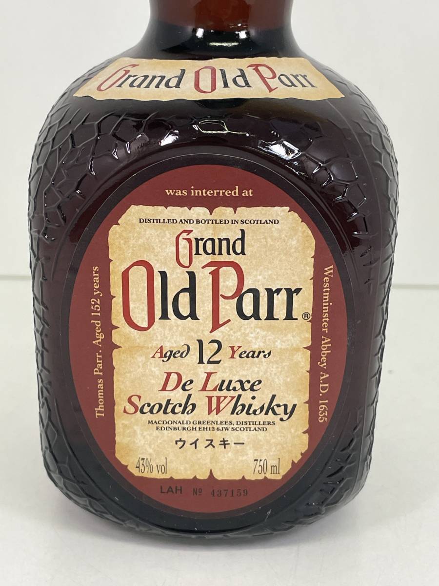 F0505-310 9759【1円スタート】 グランド オールドパー　Grand Old Parr　12年　スコッチウイスキー　750ml　43%　未開栓　古酒_3