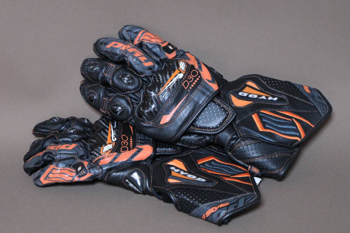 【美品】HYOD D30 レーシンググローブ　Mサイズ HYOD D30 レーシンググローブ サイズM Hyod ヒョウド バイク グローブ