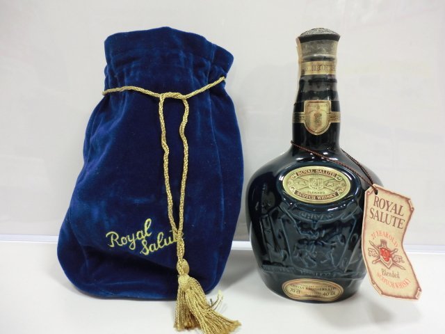 ☆【古酒】ロイヤルサルート ROYAL SALUTE 青 21年 スコッチウイスキー