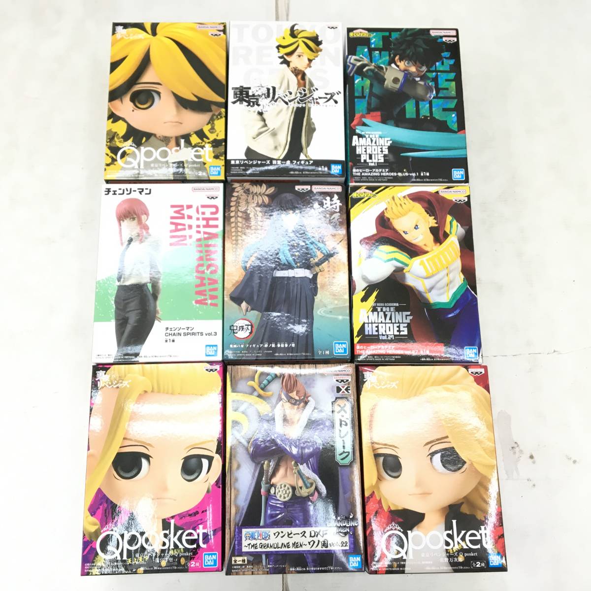 少年漫画ジャンプ系フィギュア＆グッズまとめ チェンソーマン ドラゴンボール ナルト ブリーチ ワンピース ヒロアカ ぬいぐるみ 