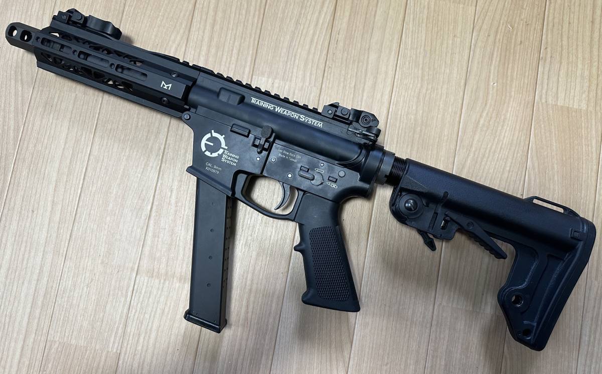 【中古】King Arms TWS 9mm GBB SBR BATON保証書付き_1