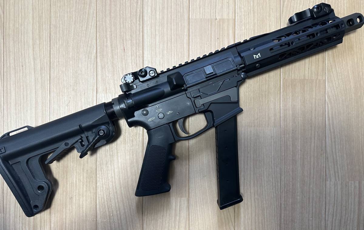 【中古】King Arms TWS 9mm GBB SBR BATON保証書付き_2