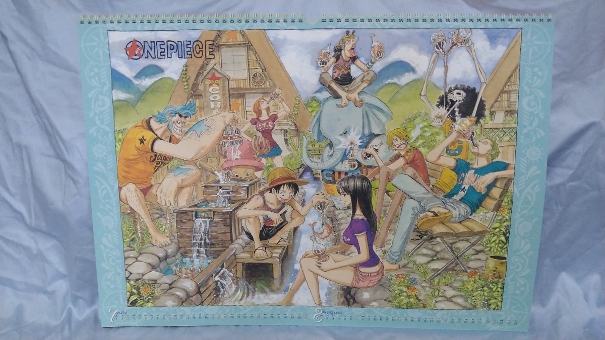 中古【 ONE PIECE カレンダー 2011 】ワンピース 原作絵 ジャンプ扉絵