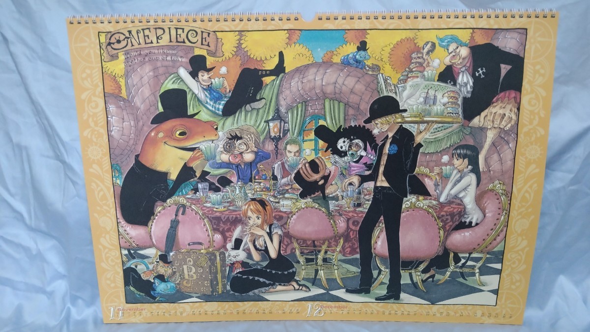 中古【 ONE PIECE カレンダー 2011 】ワンピース 原作絵 ジャンプ扉絵