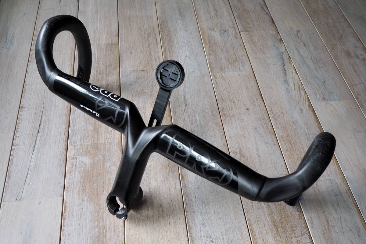 shimano pro stealth evo compact 420mm／120mm 中古良品　※サイコンマウント付き