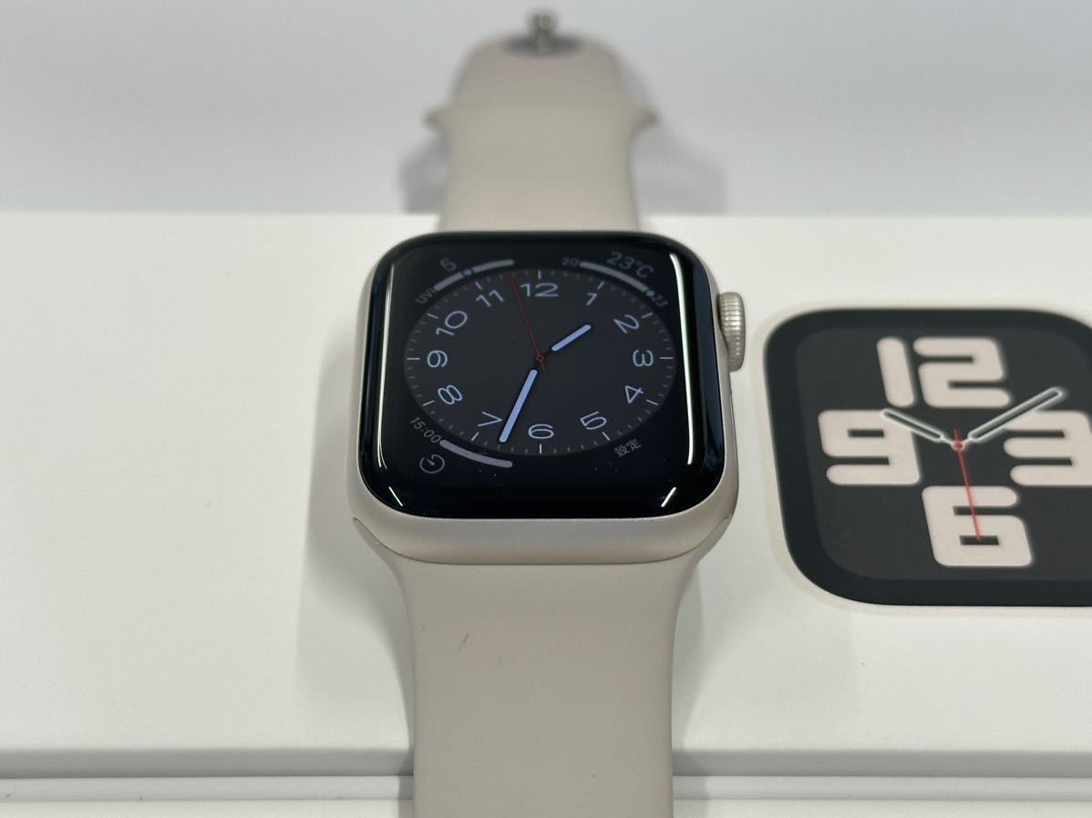 ☆即決 美品 バッテリー97% Apple Watch SE2 第二世代 40mm スター 