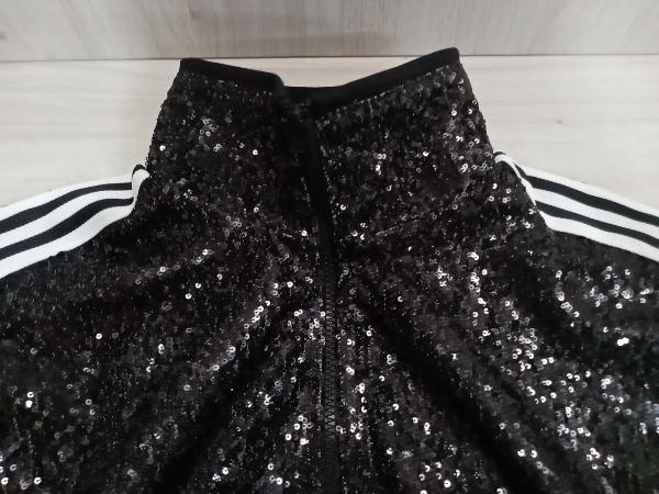 adidas blue version めり込む トラックジャケット スパンコール