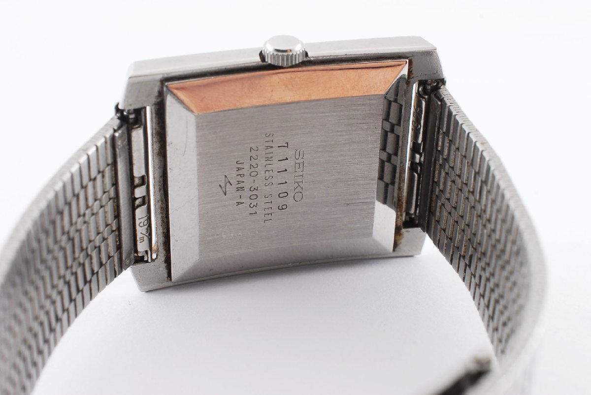 稼働品 セイコー スクエア 手巻き 2220-3031 メンズ 腕時計 SEIKO
