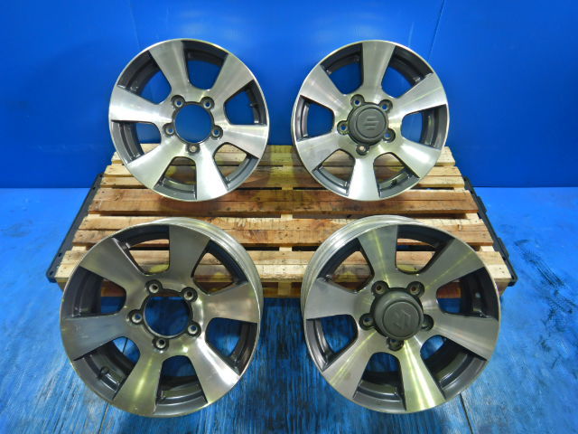 【1円スタート!!】スズキ　JB23W　ジムニー　ランドベンチャー　16インチ 5.5J +22 PCD139.7 5穴　4本　　76J5-655　　《2梱包》