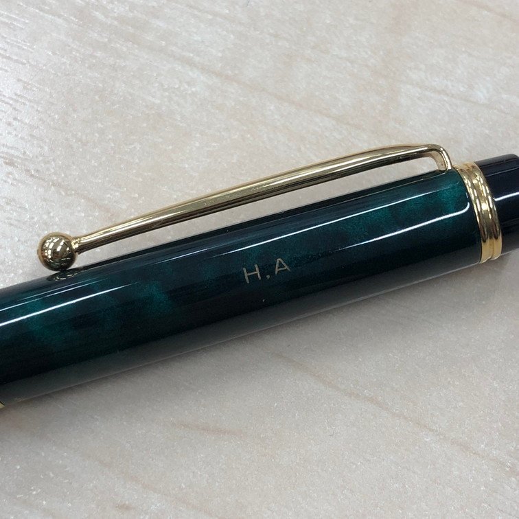 BEBD5015】PILOT パイロット 万年筆 黒×緑 ペン先14K-585 箱付き