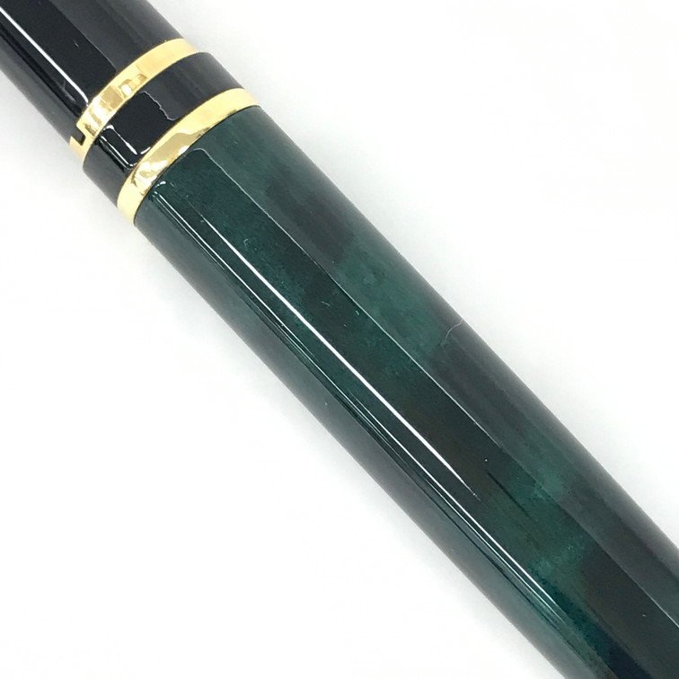 BEBD5015】PILOT パイロット 万年筆 黒×緑 ペン先14K-585 箱付き