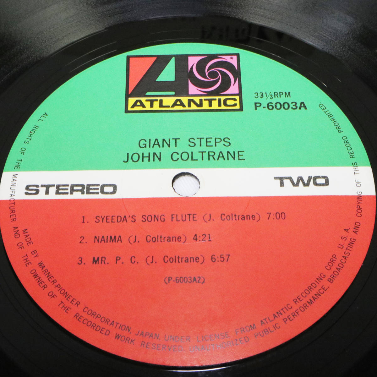 JOHN COLTRANE GIANT STEPS ジョン・コルトレーン LPレコード アナログ