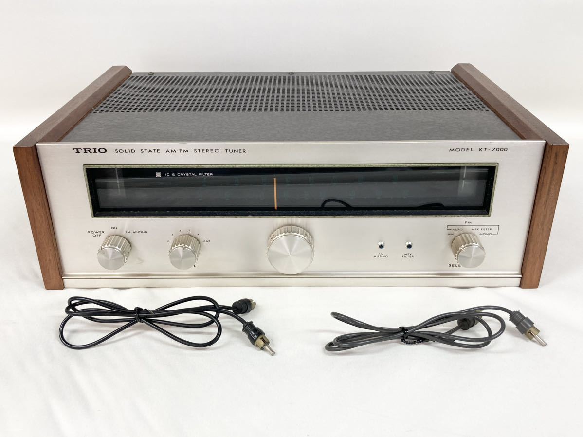 良品】Trio AM/FM チューナーラジオ 既知 KT-8000 